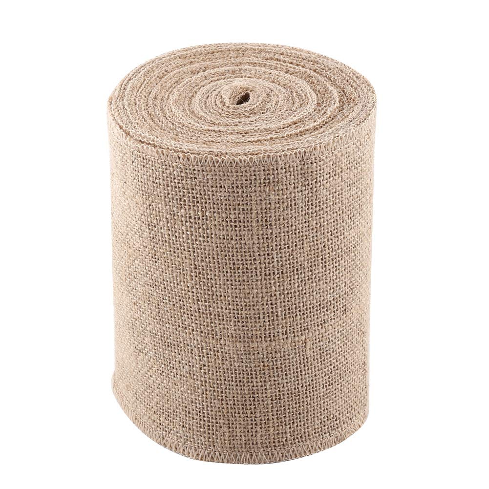Fafeicy Natürliche Sackleinenrolle 10 Meter Sackleinen Juteband Spitzenband Sackleinen Band Craft Sp