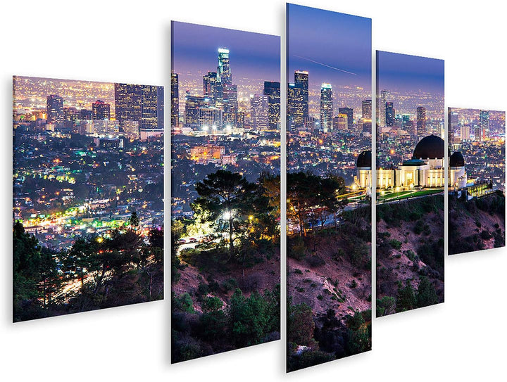 islandburner Bild auf Leinwand Griffith Obervatory Und Innenstadt Von Los Angeles Kalifornien Usa Sk
