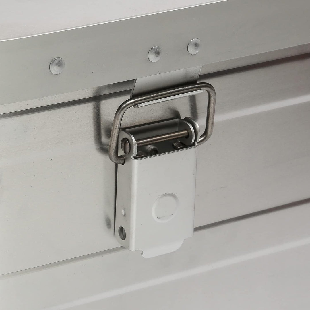 GORANDO Aluminiumbox Alubox Alukiste mit Schnappschloss, Griffen, Dichtung (46 Liter), 46 Liter