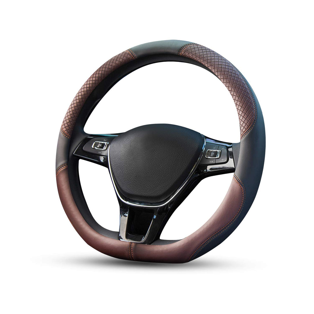 Ergocar Sport D-Form Auto Lenkradbezug Rutschfester Auto Lenkradschutz D-Typ Atmungsaktiv Mikrofaser