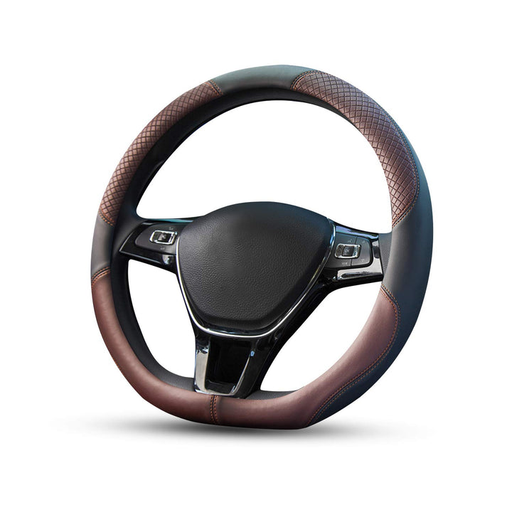 Ergocar Sport D-Form Auto Lenkradbezug Rutschfester Auto Lenkradschutz D-Typ Atmungsaktiv Mikrofaser