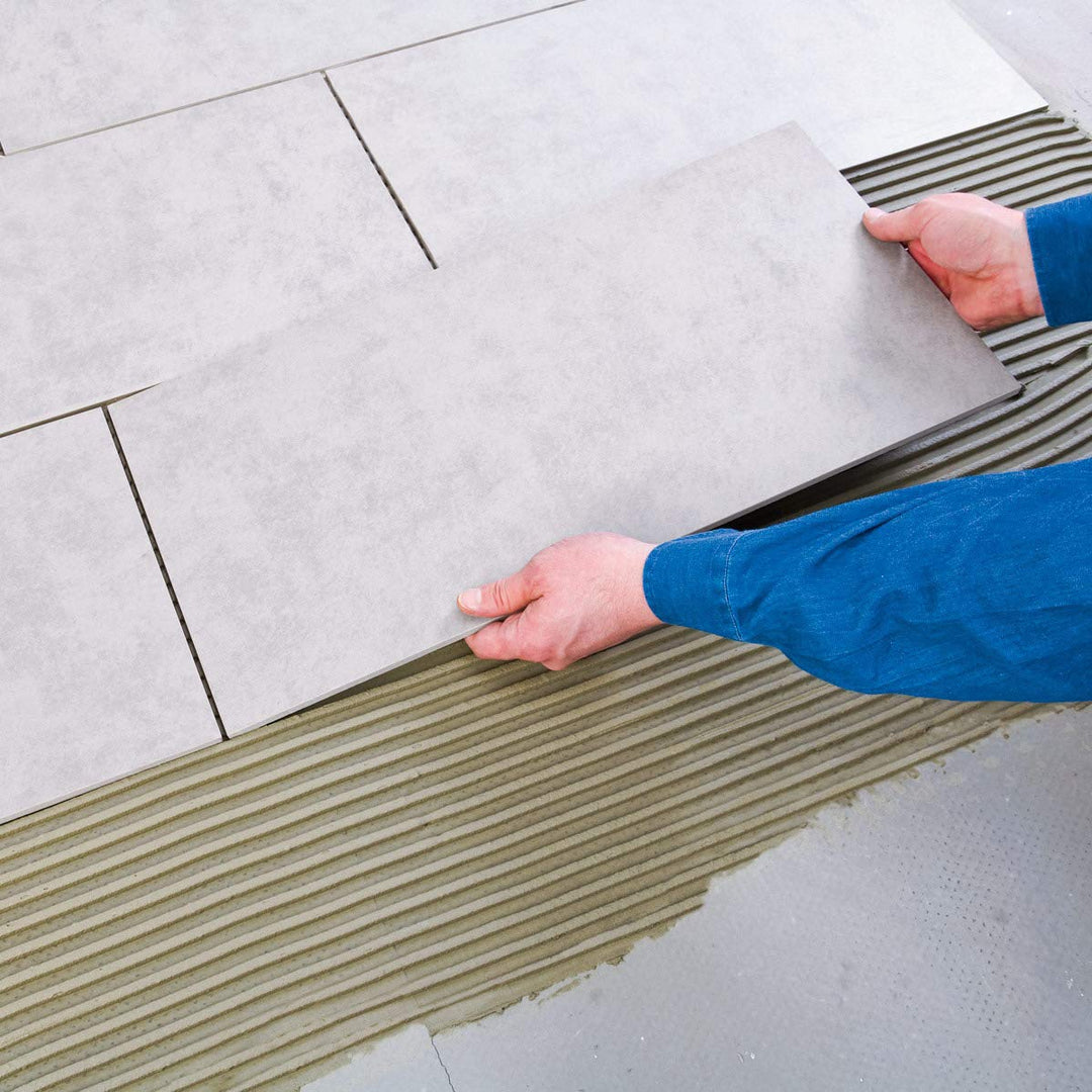Knauf Flexkleber eXtra, 20 kg, 90% staubreduzierter Dünnbettmörtel für sauberes Arbeiten, extra star