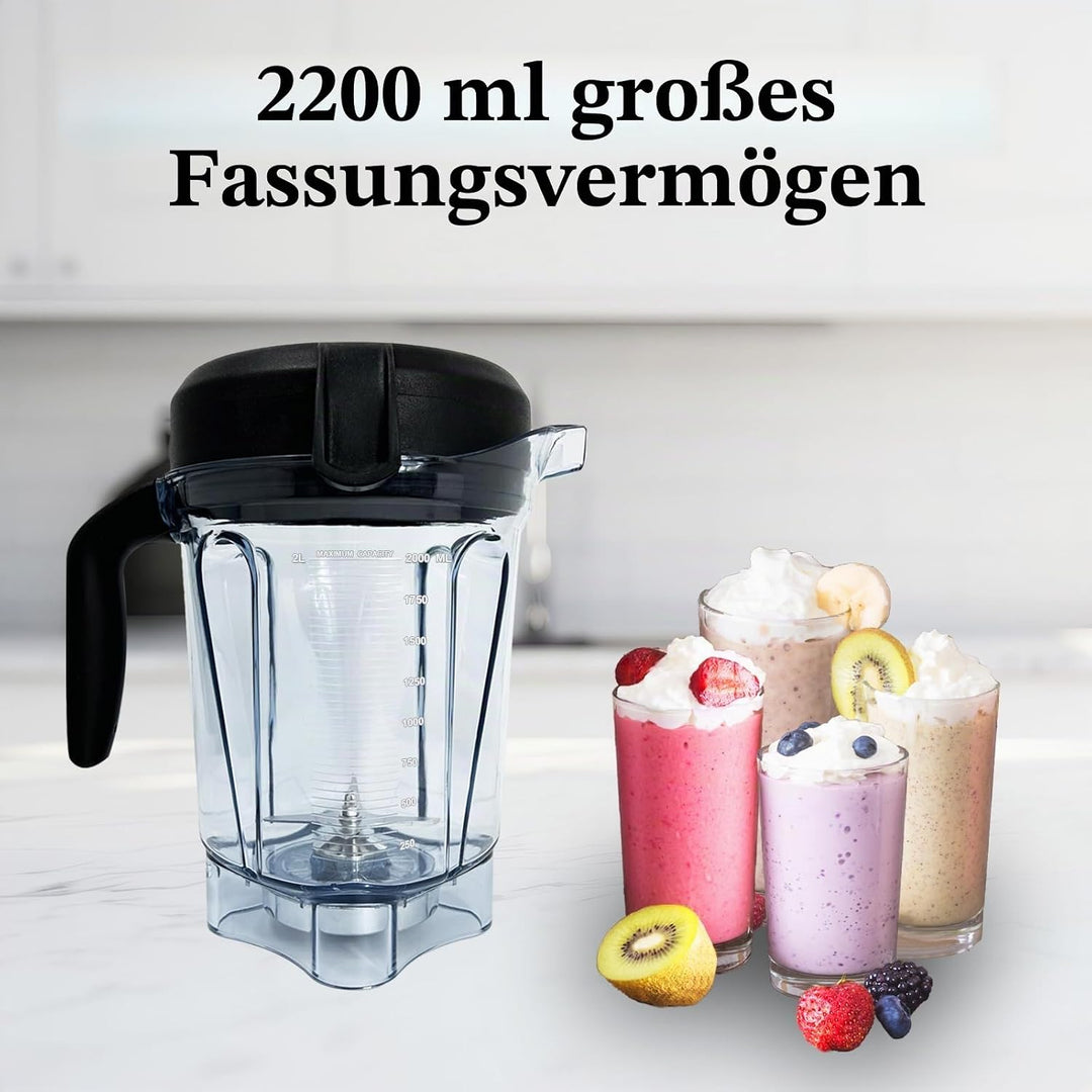 Für Mixbehälter 64 oz Low-Profile, kompatibel mit Vitamix 750, 5300, 5200, 7500, 6300, Vm0102, Vm010