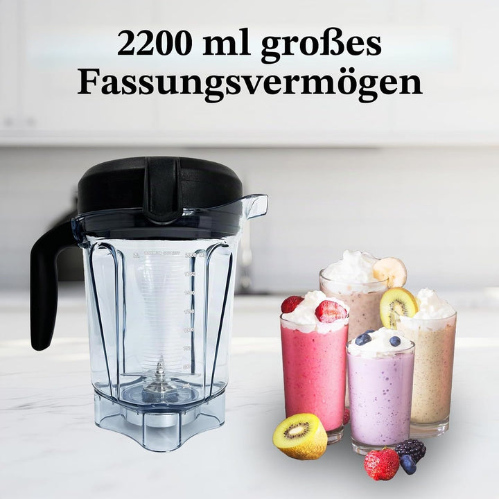 Für Mixbehälter 64 oz Low-Profile, kompatibel mit Vitamix 750, 5300, 5200, 7500, 6300, Vm0102, Vm010