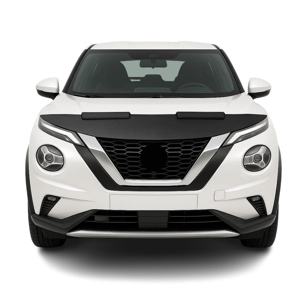 OMAC Haubenbra Steinschlagschutz Bonnet Bra kompatibel mit Nissan Juke 2019-2026 Carbon Halb Carbon