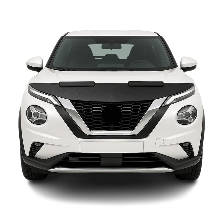 OMAC Haubenbra Steinschlagschutz Bonnet Bra kompatibel mit Nissan Juke 2019-2026 Carbon Halb Carbon