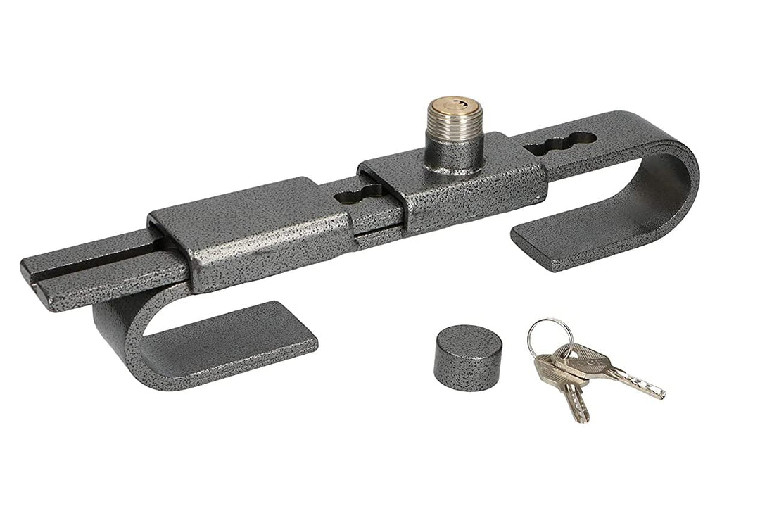 Falleba Diebstahlsicherung, verstellbar von 220 bis 430 mm (38 mm), Türschloss für Container, Sattel