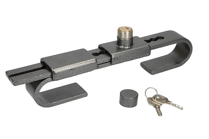 Falleba Diebstahlsicherung, verstellbar von 220 bis 430 mm (38 mm), Türschloss für Container, Sattel