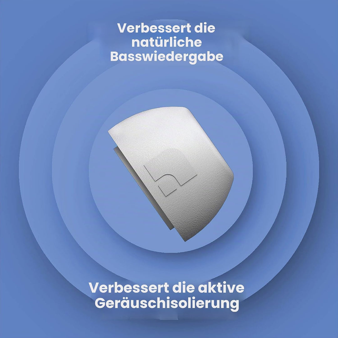 Foam Masters Ohrstöpsel aus Memory-Schaum für AirPods Pro 1. und 2. Generation, 3 Paar, 4.0, bequem,