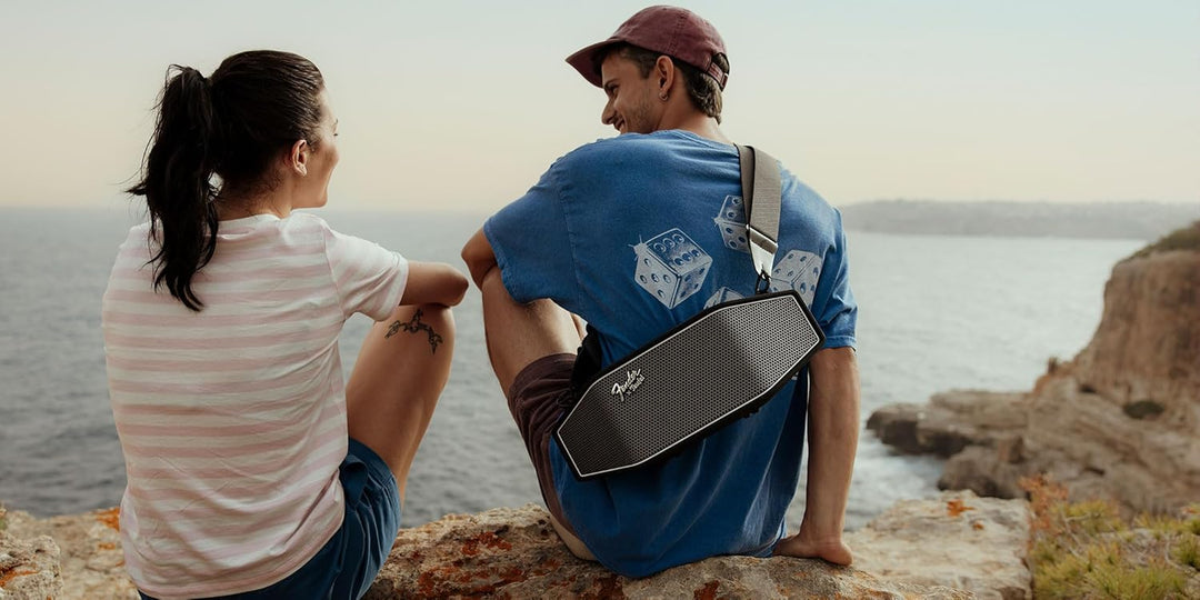 Teufel Fender x ROCKSTER Cross 2 Tragbarer Bluetooth Lautsprecher | für drinnen und draussen, mit La