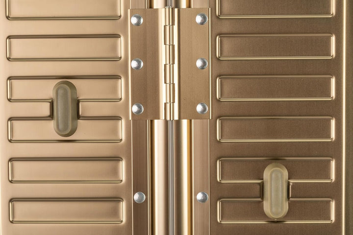 Travelhouse Tokyo Alu Reisekoffer Champagner S-55cm & XL-78cm Hartschalenkoffer Reise Trolley Koffer