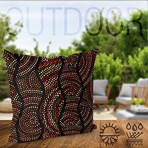 VOID Ethno Muster Orange Kissenbezug Kissenhülle Sofakissen Kissen Deko Outdoor-Kissen Dekokissen, K