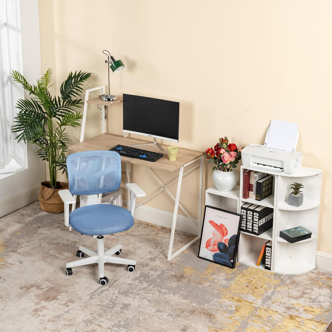 Bürostuhl, Schreibtischstuhl, höhenverstellbar, drehbar, Stoffsitz, ergonomischer Arbeitsstuhl mit A