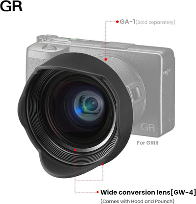 GW-4 Wide Conversion Lens for GR III Digital Compact Camera