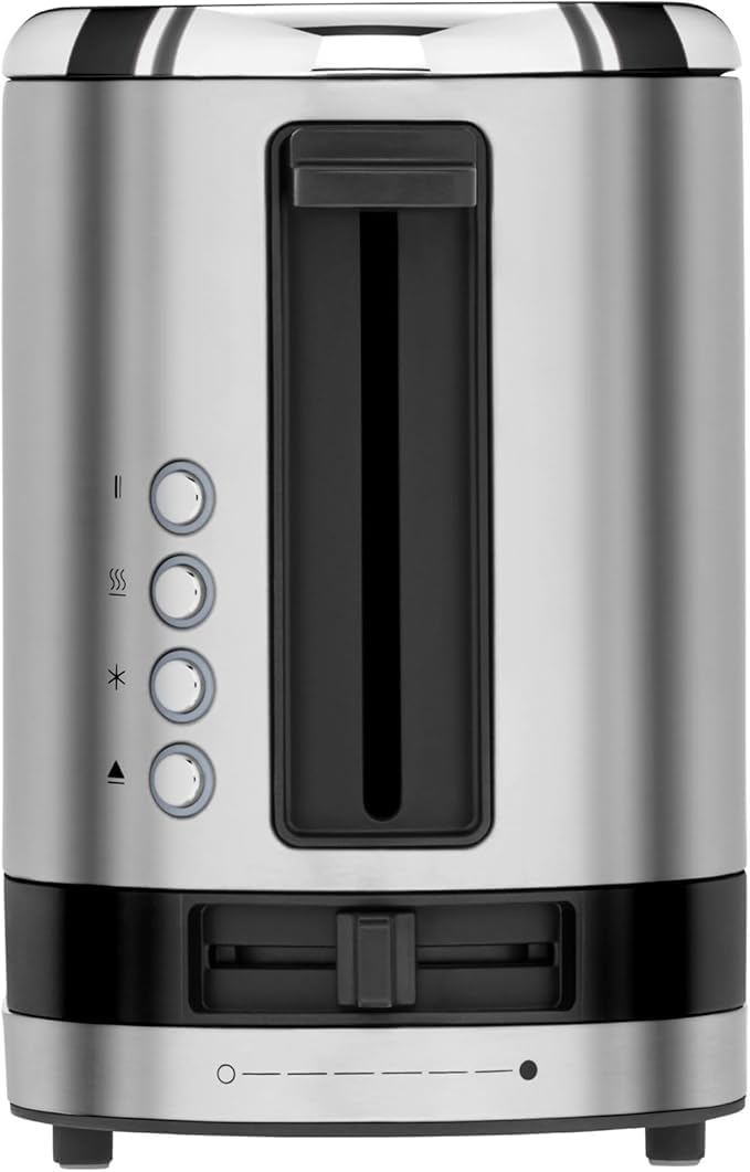 WMF Küchenminis Toaster Langschlitz mit Brötchenaufsatz, 2 Scheiben, XXL, Bagel-Funktion, 7 Bräunung