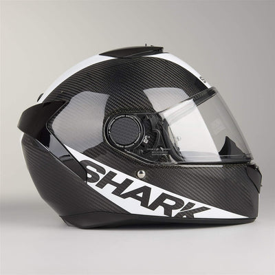 Shark Motorradhelm, Vollvisierhelm, Integralhelm Spartan Carbon weiss XXL, Unisex, Sportler, Ganzjäh