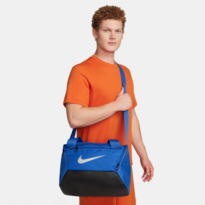 Nike Brasilia 9.5 Trainingstasche (XS, 25 l), DM3977 Game Royal/Black/Metallic Silv Einheitsgrösse,
