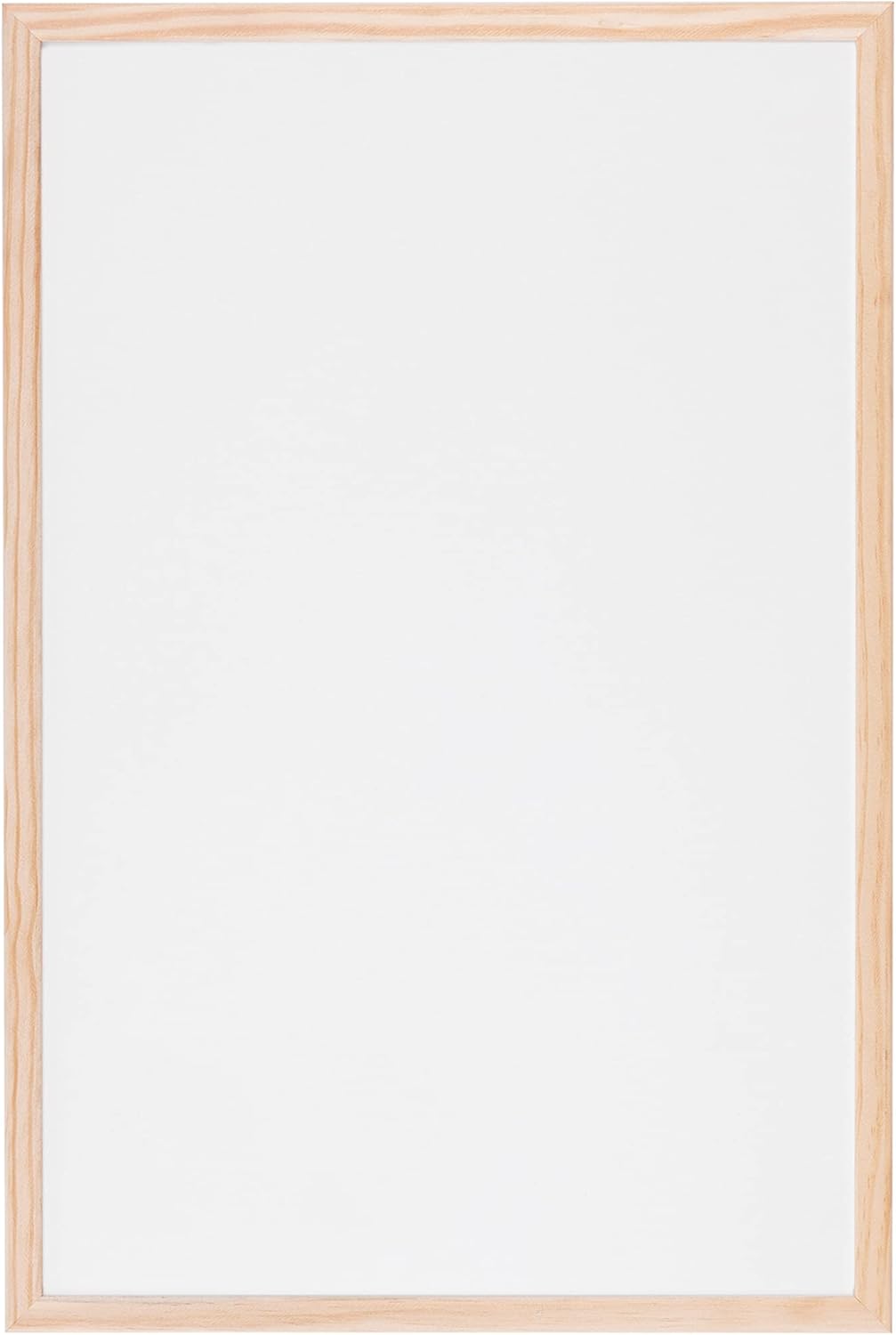 Bi-Office Budget Whiteboard mit Holzrahmen, magnetisch, 5 Grössen wählbar, 60 x 40 cm 60B x 40H cm S