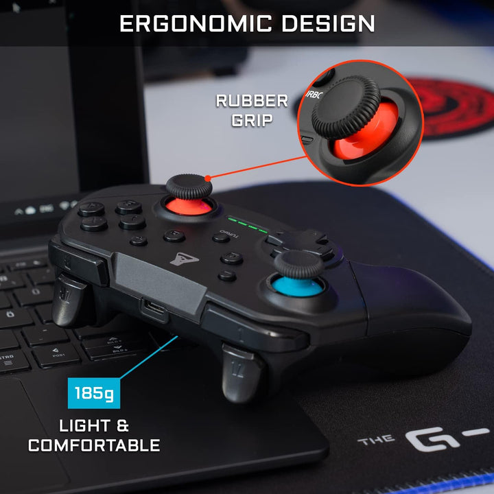 THE G-LAB K-Pad THORIUM Switch Wireless Bluetooth Gaming Controller mit integrierter Vibration, Game