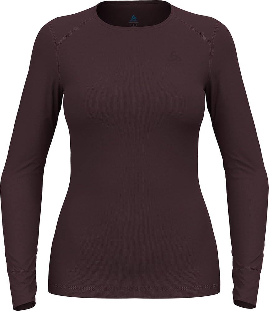 Odlo Thermounterwäsche Damen Active Warm I Langarm Thermoshirt I Warme Skiunterwäsche S Fudge, S Fud
