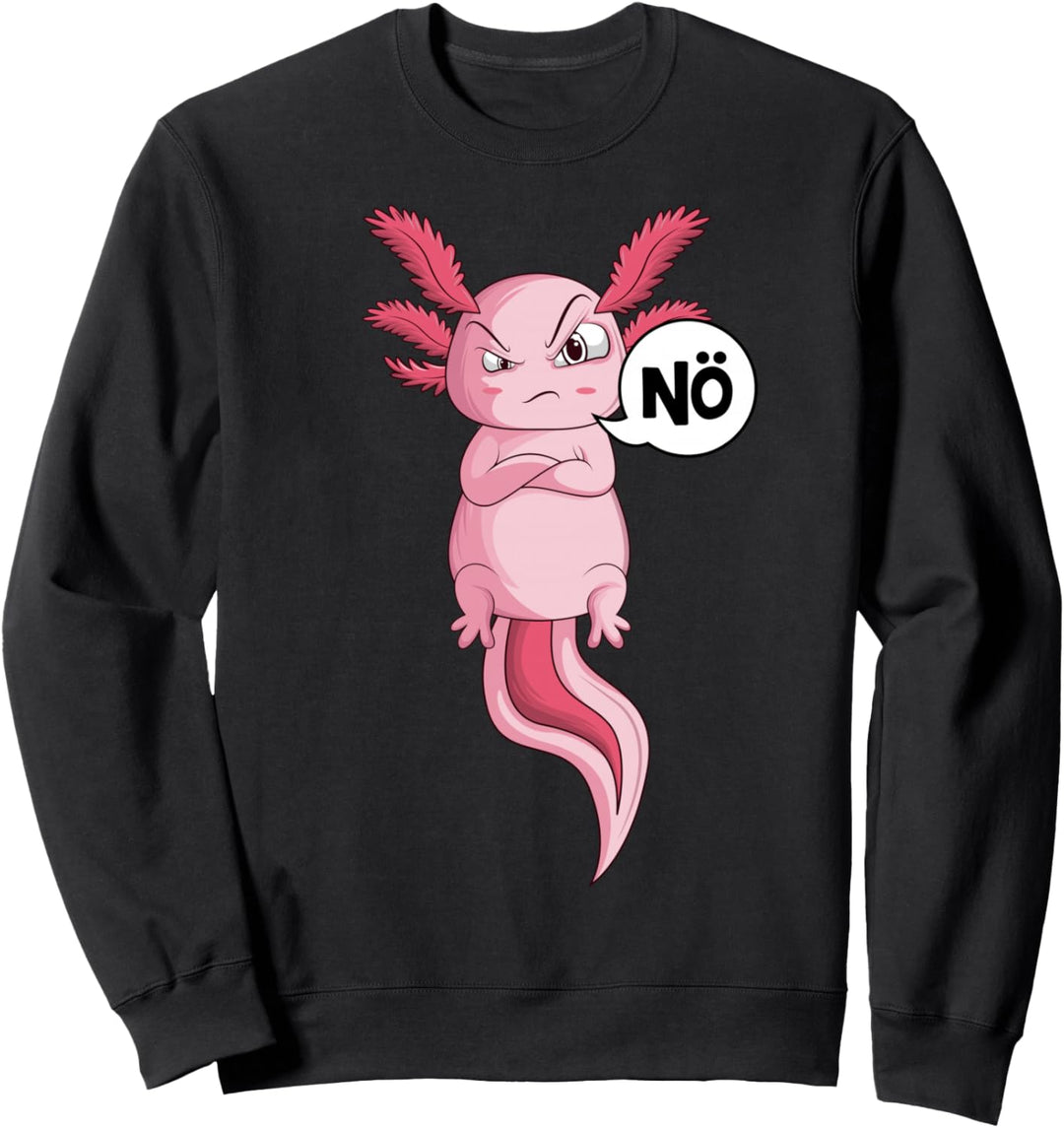 Axolotl Nö Salamander Kinder Mädchen Jungen Frauen Sweatshirt