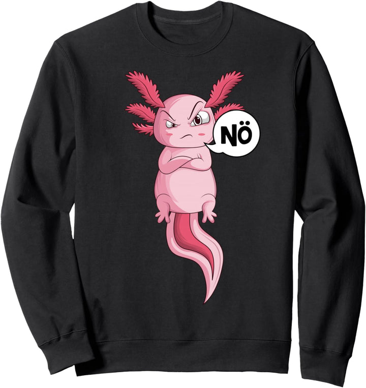 Axolotl Nö Salamander Kinder Mädchen Jungen Frauen Sweatshirt