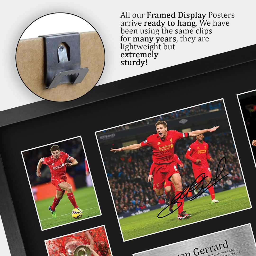 HWC Trading A3 FR Steven Gerrard Geschenk Signed Large-A3 gedruckt Autogramm Liverpool Geschenke dru