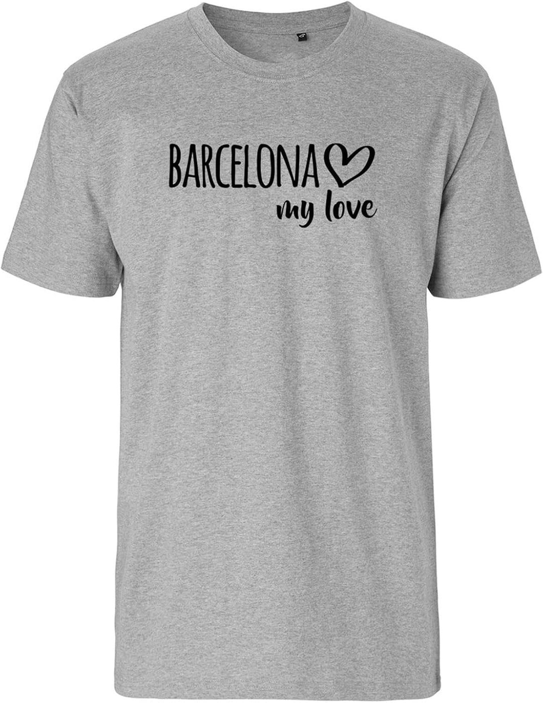 Huuraa Herren T-Shirt Barcelona My Love Bio Baumwolle Fairtrade Oberteil Grösse S-3XL für alle Fans