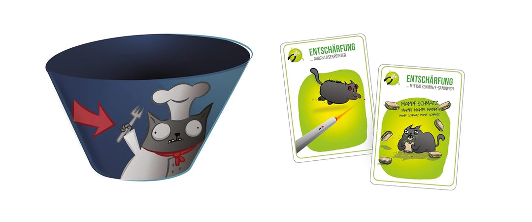 Exploding Kittens | Exploding Kittens – Recipes for Disaster | Partyspiel | Kartenspiel | 2-5 Spiele