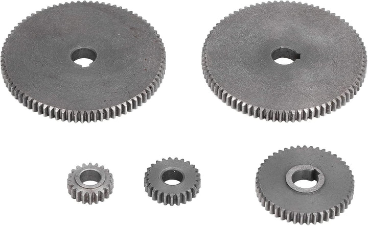 5Pcs Drehmaschine Getriebe Metall Werkzeugmaschinen Getriebe Set Mini T80 T45 T25 T20 Zubehör Ersatz