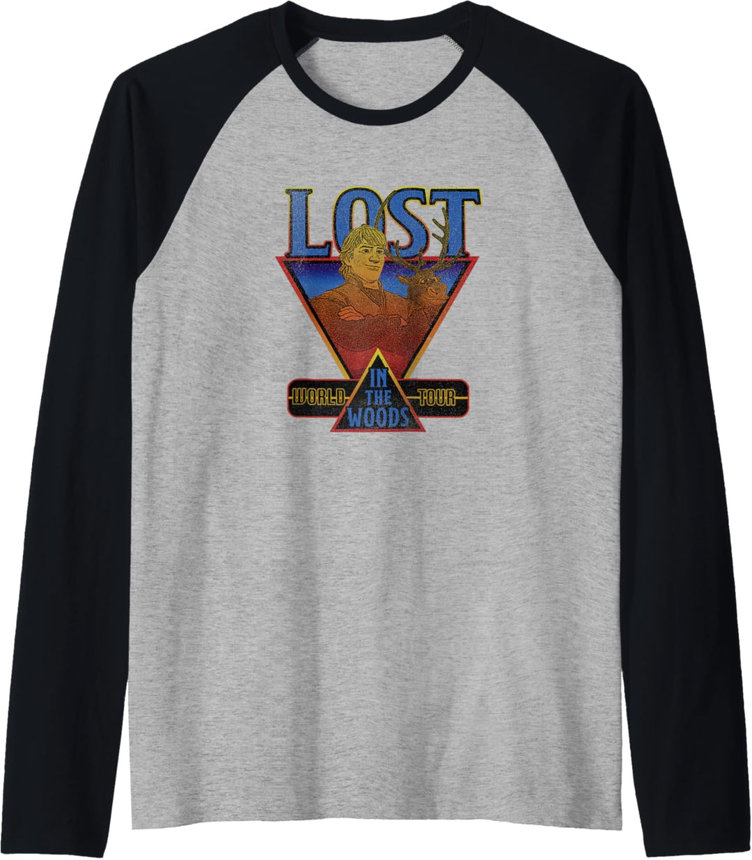 Disney Frozen 2 Kristoff & Sven Lost In The Woods World Tour Raglan