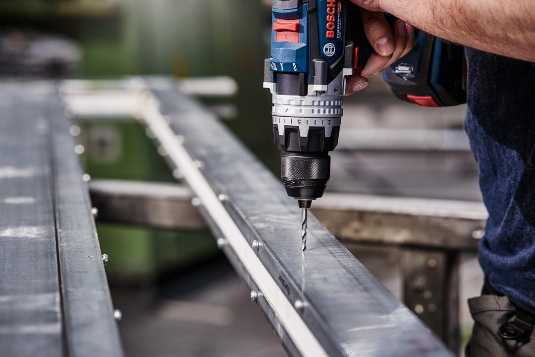 Bosch Professional 5 Stück HSS Spiralbohrer PointTeQ (für Metall, 12,5 x 101 x 151 mm, Zubehör Bohrs