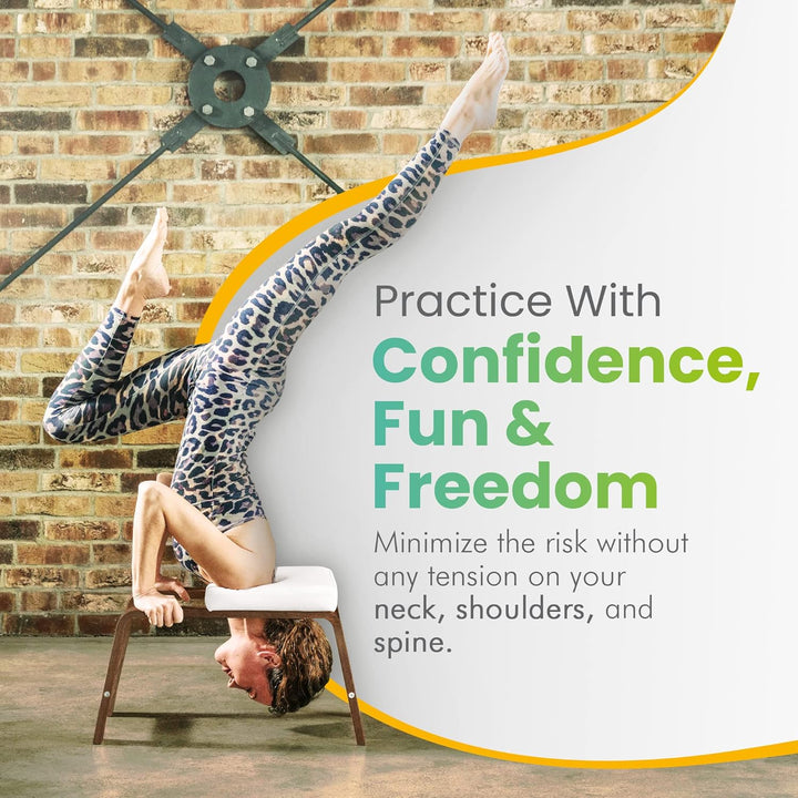 FeetUp Trainer The Original - Yoga kopfstandhocker, Yoga Inversion Bank, Simply and Safely Reverse.