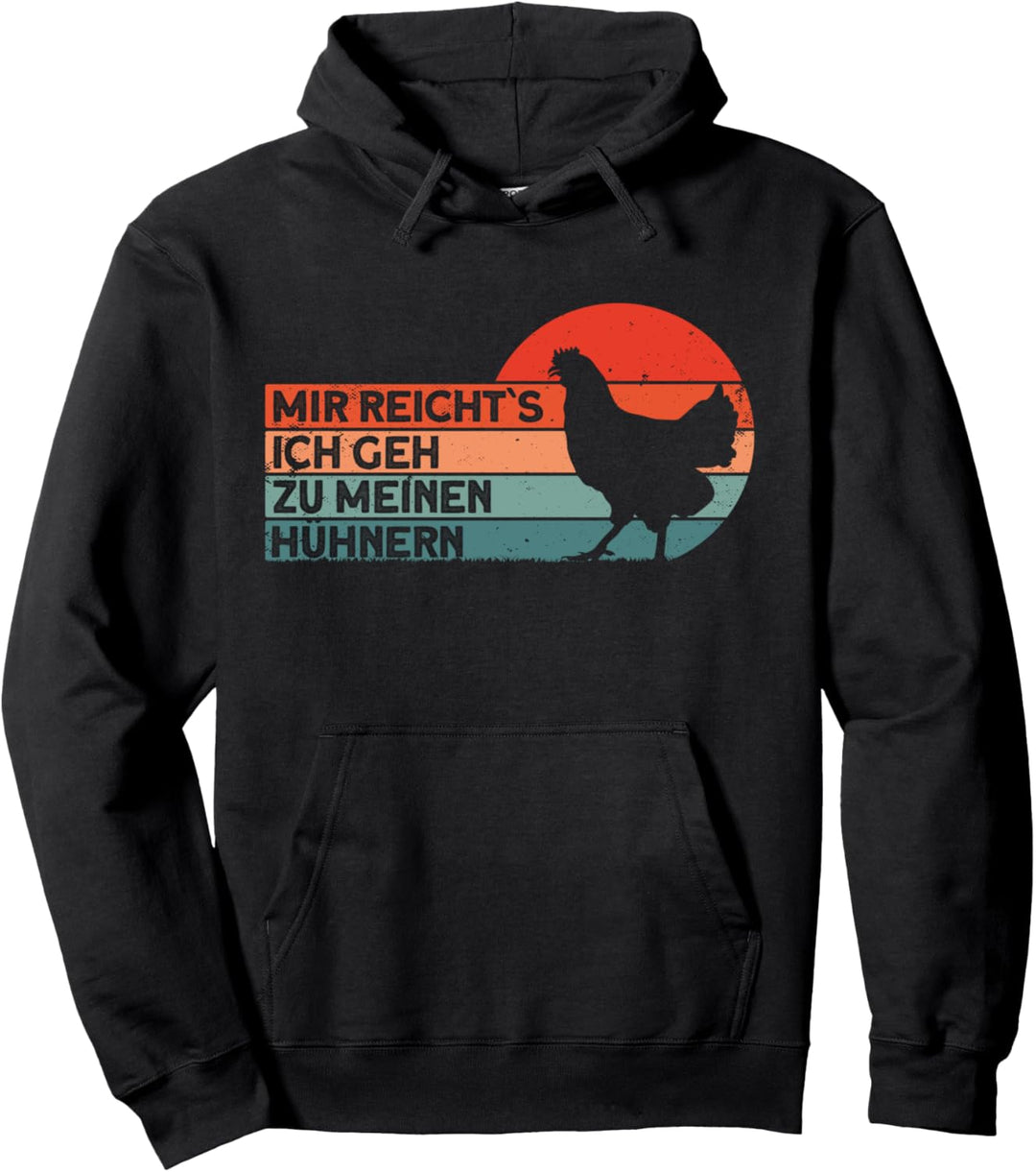 Huhn Henne Bäuerin Bauern Hahn Hühner Pullover Hoodie