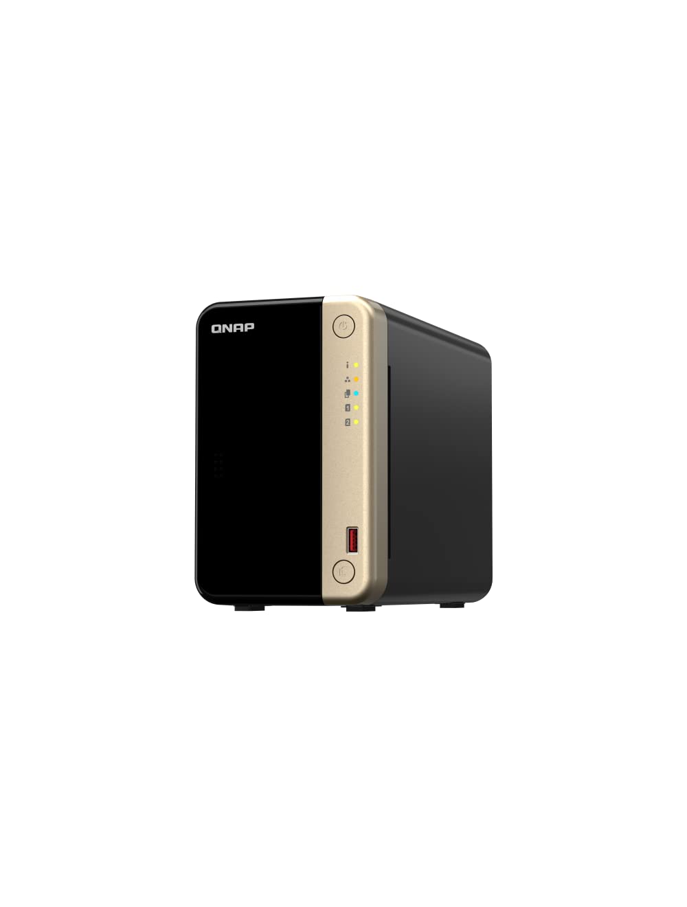 QNAP TS-264-8G-US Hochleistungs-Desktop-NAS mit Intel Celeron Quad-Core-Prozessor, M.2 PCIe Slots un