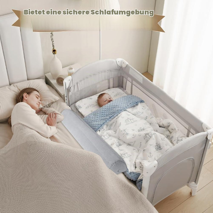 2er Pack Rausfallschutz Bett Reise Aufblasbar, 130CM Tragbares Faltbares Bettgitter Rausfallschutz A