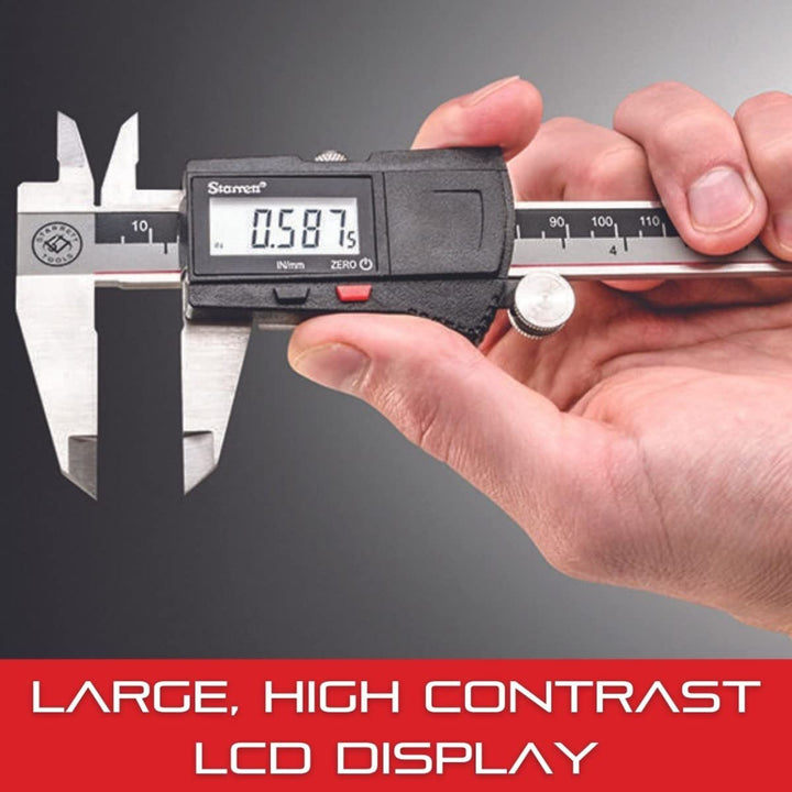 Starrett 798A-6/150 Digitaler Messschieber, Edelstahl, batteriebetrieben, Zoll/metrisch, 0-6" Bereic