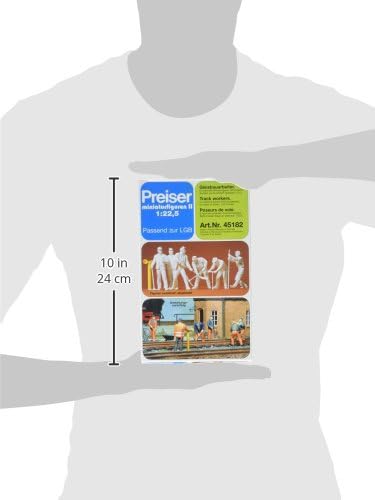 PREISER 45182 Gleisbauarbeiter. 6 Figuren