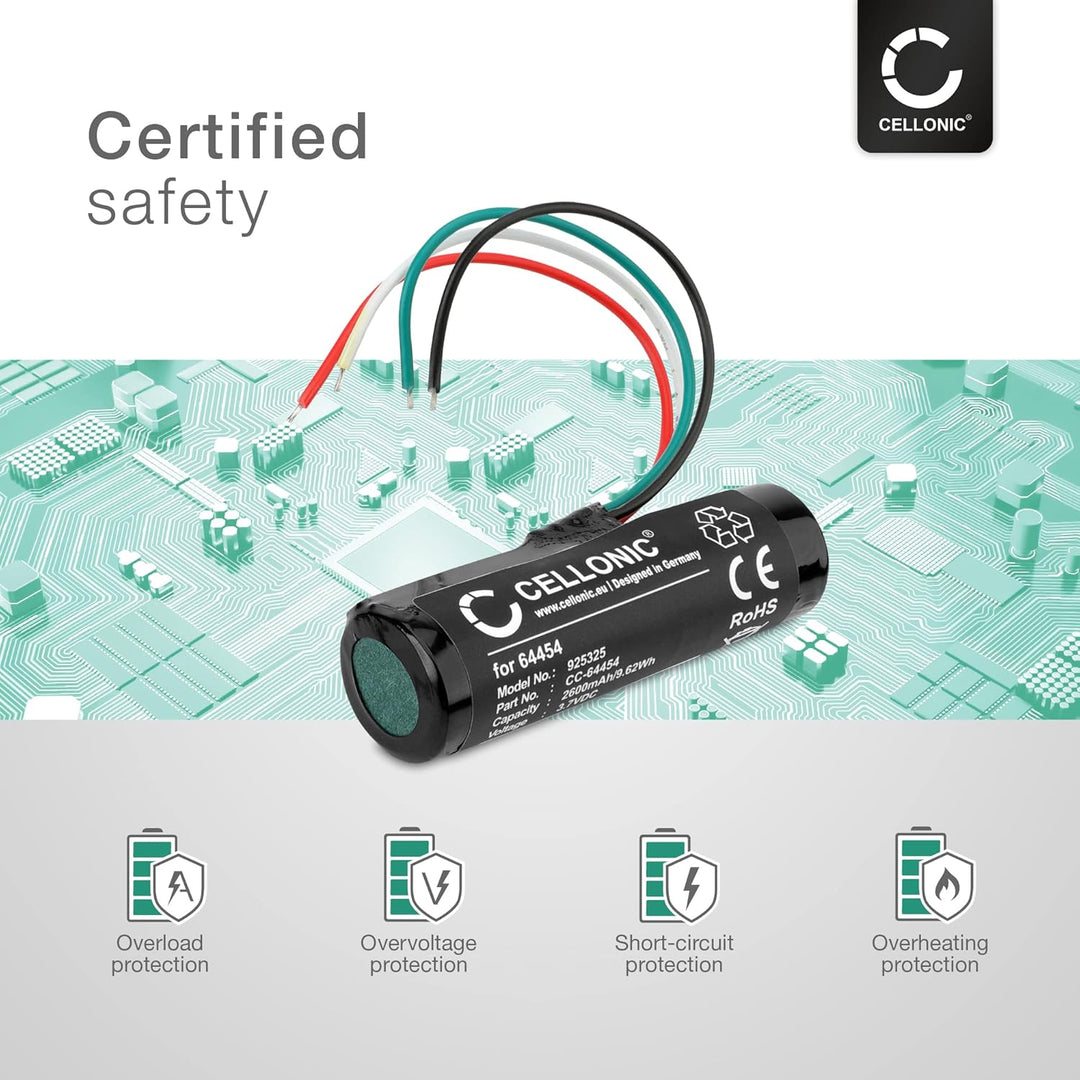 CELLONIC, Lautsprecherakku kompatibel mit Bose V35, T20, 535 (2600mAh, 3.7V) Ersatzakku 064454, 6261