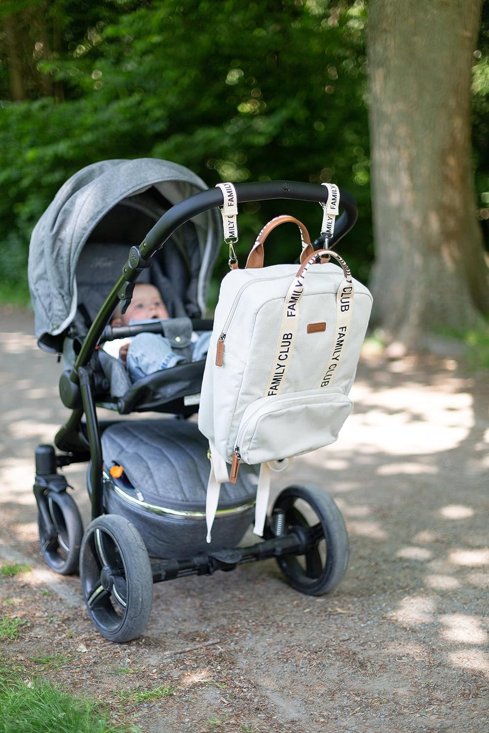 CHILDHOME, Wickelrucksack Family Bag Club, Grosses Fassungsvermögen, Multifunktional, Wickelunterlag