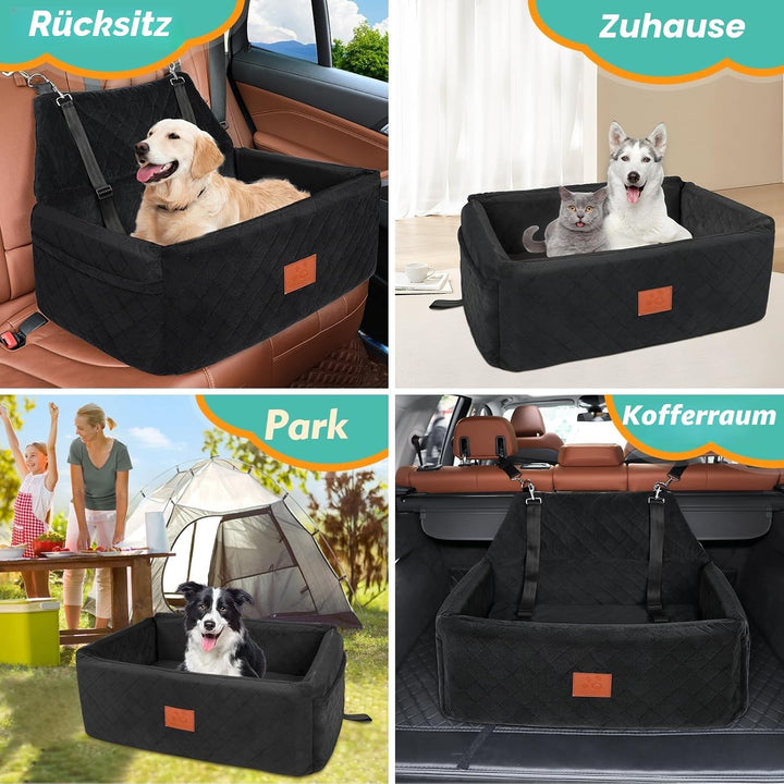 Hunde Autositz für Grosse&amp;Mittlere Hunde,Hundesitz Auto für unter 55 lbs oder 2 kleine Hunde,Waschba