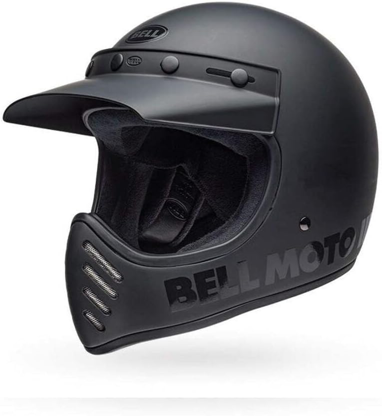 Bell Moto-3 Classic Motocross Helm (Black Matt,L (59/60))
