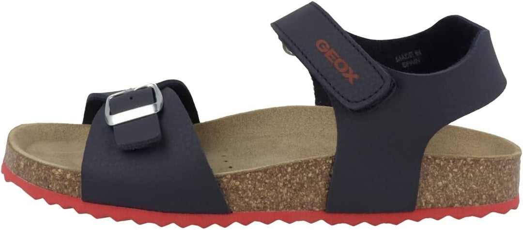 Geox Jungen J Ghita Boy B Sandalen 25 EU Navy Red, 25 EU Navy Red