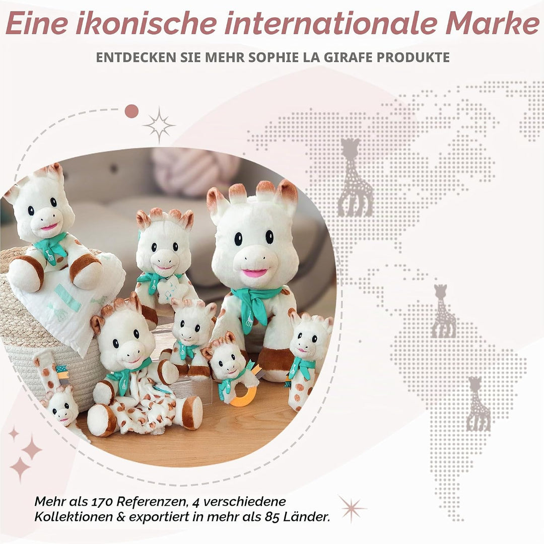 Sophie la Girafe – Musikalisches Stofftier mit Spieluhr 20 cm, 010338, Mehrfarbig