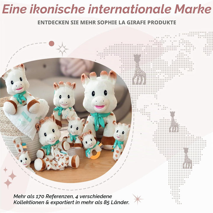 Sophie la Girafe – Musikalisches Stofftier mit Spieluhr 20 cm, 010338, Mehrfarbig