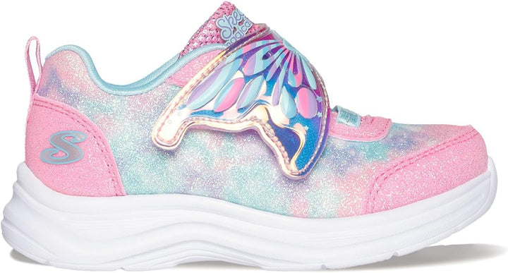 Skechers Mädchen Glimmer Kicks Fairy ChaserSneaker 18.5 EU Pink Türkis, 18.5 EU Pink Türkis