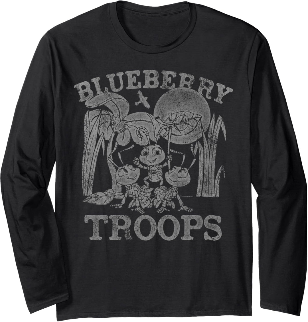 Disney Pixar A Bug's Life Blueberry Troops Langarmshirt