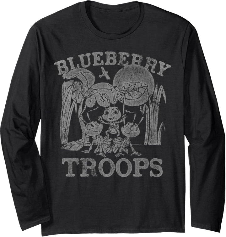 Disney Pixar A Bug's Life Blueberry Troops Langarmshirt