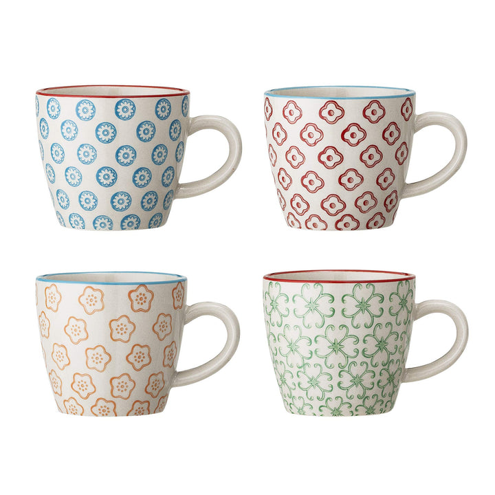 Bloomingville kleine Tassen Emma Retro Tassen ideal für einen doppelten Espresso oder einen kleinen
