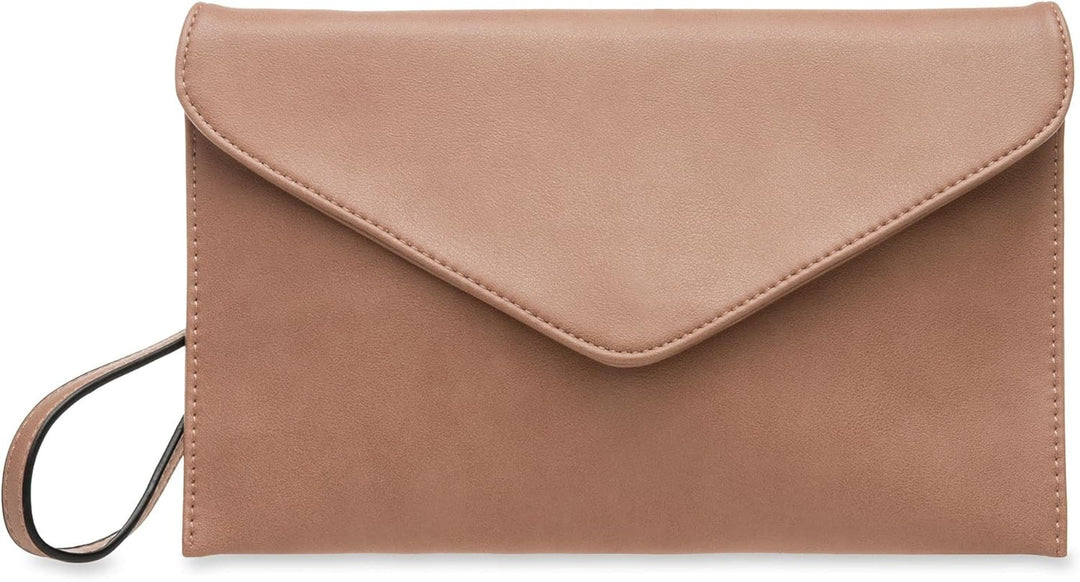 Caspar TA310 Damen Clutch Einheitsgrösse Altrosa, Einheitsgröße Altrosa